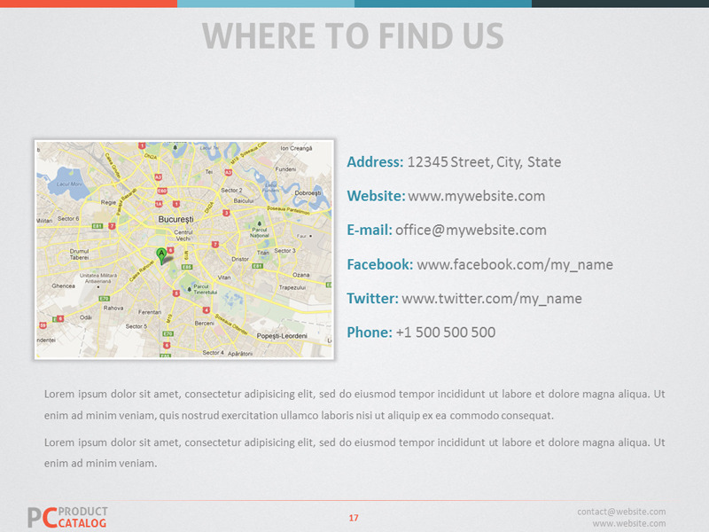Product Catalog PowerPoint Template, Presentation Templates